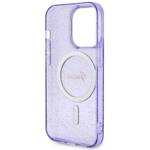 GUESS GUHMP14LHCGUG IPHONE 14 PRO 6.1 "PURPLE/PURPLE HARDCASE GLITTER GOLD MAGSAFE