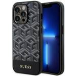 GUESS GUHMP14LHGCFSEK IPHONE 14 PRO 6.1 "BLACK/BLACK HARDCASE GCUBE STRIPES MAGSAFE