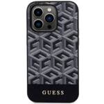 GUESS GUHMP14LHGCFSEK IPHONE 14 PRO 6.1 "BLACK/BLACK HARDCASE GCUBE STRIPES MAGSAFE