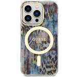 GUESS GUHMP14LHLEOPWB IPHONE 14 PRO 6.1 "BLUE/BLUE HARDCASE LEOPARD MAGSAFE