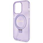 GUESS GUHMP14LHRSGU IPHONE 14 PRO 6.1 "PURPLE/PURPLE HARDCASE RING STAND SCRIPT GLITTER MAGSAFE