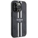 GUESS GUHMP14LP4RPSK IPHONE 14 PRO 6.1 "BLACK/BLACK HARDCASE 4G PRINTED STRIPE MIGSAFE