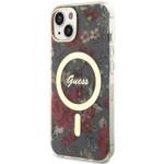 GUESS GUHMP14MHCFWSA IPHONE 14 PLUS / 15 PLUS 6.7 "GREEN / KHAKI HARDCASE FLOWER MAGSAFE