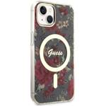 GUESS GUHMP14MHCFWSA IPHONE 14 PLUS / 15 PLUS 6.7 "GREEN / KHAKI HARDCASE FLOWER MAGSAFE