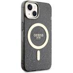 GUESS GUHMP14MHCGK IPHONE 14 PLUS / 15 PLUS 6.7 "BLACK / BLACK HARDCASE GLITTER GOLD MAGSAFE