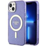 GUESS GUHMP14MHCGUG IPHONE 14 PLUS / 15 PLUS 6.7 "PURPLE / PURPLE HARDCASE GLITTER GOLD MAGSAFE