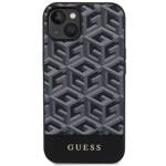 GUESS GUHMP14MHGCFSEK IPHONE 14 PLUS / 15 PLUS 6.7 "BLACK / BLACK HARDCASE GCUBE STRIPES MAGSAFE