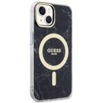 GUESS GUHMP14MPCUMAK IPHONE 14 PLUS / 15 PLUS 6.7 "BLACK / BLACK HARDCASE MARBLE MAGSAFE