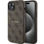 GUESS GUHMP14SG4GFRW IPHONE 14/15/13 6.1 "BROWN / BROWN HARDCASE 4G COLLECTION LEATHER METAL MAGSAFE LOGO