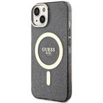 GUESS GUHMP14SHCCGK IPHONE 14/15/13 6.1 "BLACK / BLACK HARDCASE GLITTER GOLD MAGSAFE