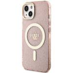 GUESS GUHMP14SHCCGP IPHONE 14/15/13 6.1 "PINK / PINK HARDCASE GLITTER GOLD MAGSAFE