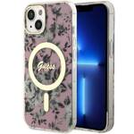 GUESS GUHMP14SHCFWSP IPHONE 14/15/13 6.1 "PINK / PINK HARDCASE FLOWER MAGSAFE