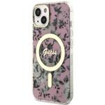 GUESS GUHMP14SHCFWSP IPHONE 14/15/13 6.1 "PINK / PINK HARDCASE FLOWER MAGSAFE