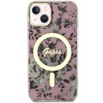 GUESS GUHMP14SHCFWSP IPHONE 14/15/13 6.1 "PINK / PINK HARDCASE FLOWER MAGSAFE