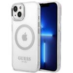 GUESS GUHMP14SHSHTMS IPHONE 14/15/13 6.1 "SILVER / SILVER HARD CASE METAL OUTLINE MAGSAFE