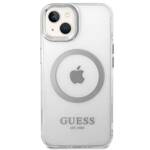 GUESS GUHMP14SHSHTMS IPHONE 14/15/13 6.1 "SILVER / SILVER HARD CASE METAL OUTLINE MAGSAFE