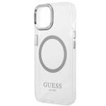 GUESS GUHMP14SHSHTMS IPHONE 14/15/13 6.1 "SILVER / SILVER HARD CASE METAL OUTLINE MAGSAFE