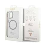 GUESS GUHMP14SHSHTMS IPHONE 14/15/13 6.1 "SILVER / SILVER HARD CASE METAL OUTLINE MAGSAFE