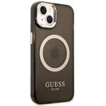 GUESS GUHMP14SHTCMK IPHONE 14/15/13 6.1 "BLACK / BLACK HARD CASE GOLD OUTLINE TRANSLUENT MAGSAFE