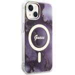 GUESS GUHMP14SHTMRU IPHONE 14/15/13 6.1 "PURPUROWY / PURPLE HARDCASE GOLDEN MARBLE MAGSAFE