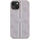 GUESS GUHMP14SP4RPSP IPHONE 14/15/13 6.1 "PINK / PINK HARDCASE 4G PRINTED STRIPES MAGSAFE