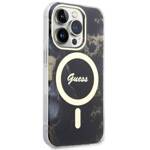 GUESS GUHMP14XHTMRSK IPHONE 14 PRO MAX 6.7 "BLACK/BLACK HARDCASE GOLDEN MARBLE MAGSAFE