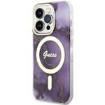 GUESS GUHMP14XHTMRU IPHONE 14 PRO MAX 6.7 "PURPLE/PURPLE HARDCASE GOLDEN MARBLE MAGSAFE