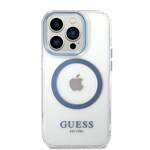 GUESS GUHMP14XHTRMB IPHONE 14 PRO MAX 6.7 "BLUE/BLUE HARD CASE METAL OUTLINE MAGSAFE