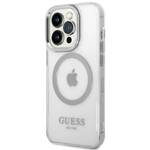 GUESS GUHMP14XHTRMS IPHONE 14 PRO MAX 6.7 "SILVER/SILVER HARD CASE METAL OUTLINE MAGSAFE