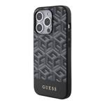 GUESS GUHMP15LHGCFSEK IPHONE 15 PRO 6.1 "BLACK/BLACK HARDCASE GCUBE STRIPES MAGSAFE