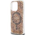 GUESS GUHMP15LHGCUSTGW IPHONE 15 PRO 6.1 "BROWN/BROWN HARDCASE IML GCUBE MAGSAFE