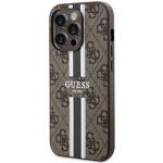 GUESS GUHMP15LP4RPSW IPHONE 15 PRO 6.1 "BROWN/BROWN HARDCASE 4G PRINTED STRIPES MAGSAFE