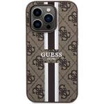 GUESS GUHMP15LP4RPSW IPHONE 15 PRO 6.1 "BROWN/BROWN HARDCASE 4G PRINTED STRIPES MAGSAFE