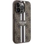 GUESS GUHMP15LP4RPSW IPHONE 15 PRO 6.1 "BROWN/BROWN HARDCASE 4G PRINTED STRIPES MAGSAFE