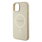 GUESS GUHMP15MPSAHMCB IPHONE 15 PLUS / 14 PLUS 6.7 "ZLOTY / GOLD HARDCASE SAFFIANO MAGSAFE