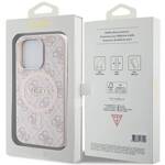 GUESS GUHMP15XG4GFRP IPHONE 15 PRO MAX 6.7 "PINK/PINK HARDCASE 4G COLLECTION LEATHER METAL LOGO MAGSAFE