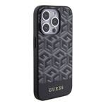 GUESS GUHMP15XHGCFSEK IPHONE 15 PRO MAX 6.7 "BLACK/BLACK HARDCASE GCUBE STRIPES MAGSAFE