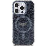 GUESS GUHMP15XHGCUSTGK IPHONE 15 PRO MAX 6.7 "BLACK/BLACK HARDCASE IML GCUBE MAGSAFE