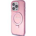 GUESS GUHMP15XHRSGSP IPHONE 15 PRO MAX 6.7 "PINK/PINK HARDCASE RING STAND SCRIPT GLITTER MAGSAFE