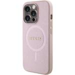 GUESS GUHMP15XPSAHMCP IPHONE 15 PRO MAX 6.7 "PINK/PINK HARDCASE SAFFIANO MAGSAFE