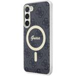 GUESS GUHMS23SH4STK S23 S911 BLACK/BLACK HARDCASE 4G MAGSAFE