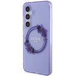 GUESS GUHMS24SHSHSHFWFCU S24 S921 PURPLE/PURPLE HARDCASE IML FLOWERS WRETH MAGSAFE