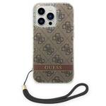 GUESS GUOHCP14LH444 IPHONE 14 PRO 6.1 "BROWN/BROWN HARDCASE 4G PRINT STRAP