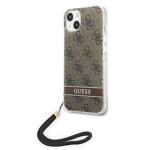 GUESS GUOHCP14SH444 IPHONE 14/15/13 6.1 "BROWN / BROWN HARDCASE 4G PRINT STRAP