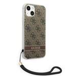 GUESS GUOHCP14SH444 IPHONE 14/15/13 6.1 "BROWN / BROWN HARDCASE 4G PRINT STRAP