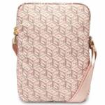 GUESS GUTB10HGCFSEP 10 "PINK/PINK GCUBE STRIPE TABLET BAG