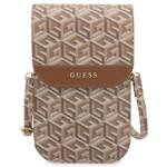 GUESS HANDBAG GUWBHGCFSEW BROWN/BROWN GCUBE STRIPE