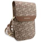 GUESS HANDBAG GUWBHGCFSEW BROWN/BROWN GCUBE STRIPE