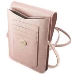 GUESS HANDBAG GUWBSAVSPI PINK /PINK SAFFIANO SCRIPT