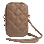 GUESS HANDBAG GUWBZPSQSSGW BROWN/BROWN ZIP QUILTED 4G